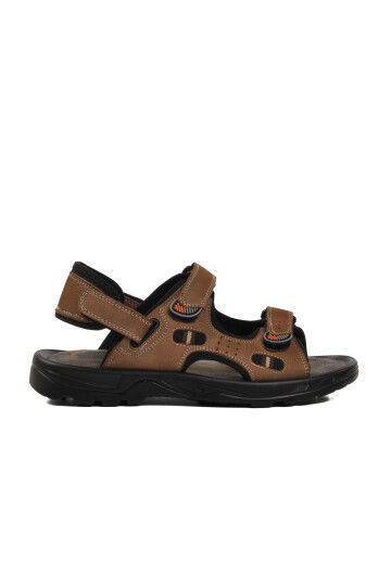 Sand Nubuck Genuine Leather Mens Sandals 1405 M