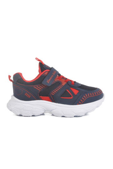Navy Blue Velcro Mesh Unisex Childrens Sports Shoes 1500 F