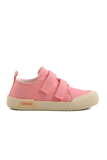Powder Velcro Linen Girls Sneakers 545 F