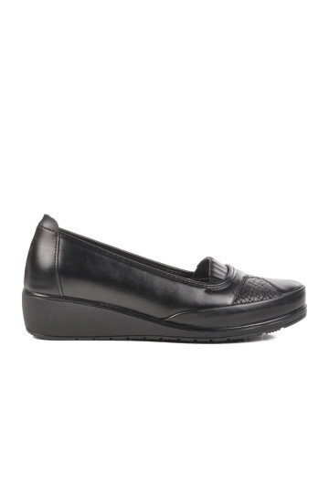 Black Genuine Leather Womens Casual Shoes 177 Z