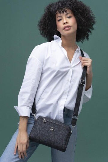 Black Womens Shoulder Bag BNT-1288