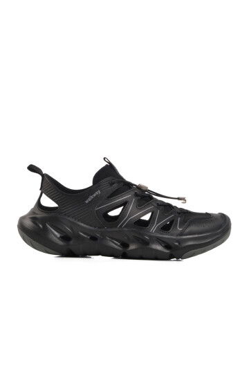 Black Lightweight Flexible Mens Sneakers Asmara M
