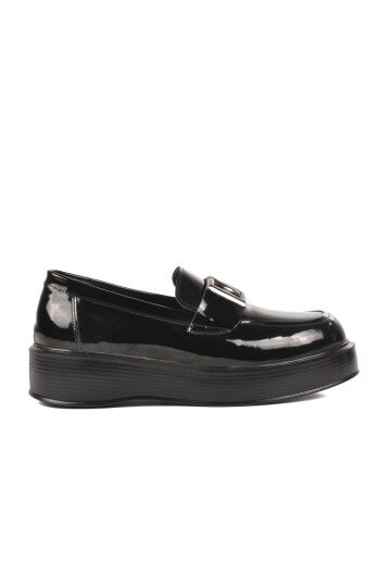 Black Patent Leather Wide-Mounted Mens Classic Shoes Premium 2127 M
