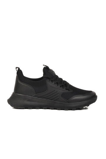 Black Mesh Lightweight Mens Sneakers 25106 M