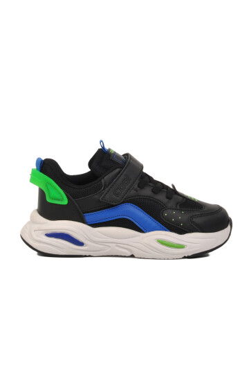 Black Velcro Lightweight Flexible Boys Sneakers Toti F