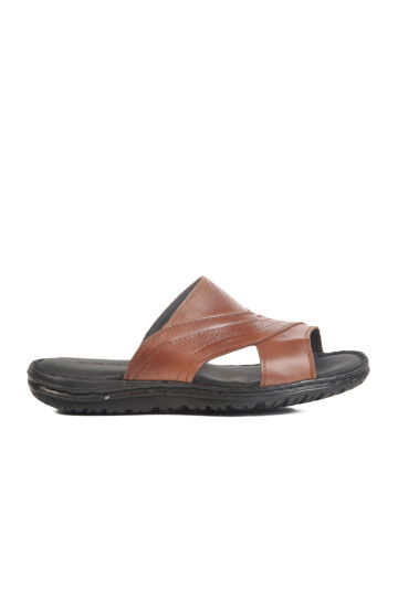 Tan Lightweight Mens Slippers 476522 M