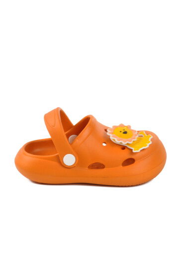 Orange Girls Sabo Slippers Kid P