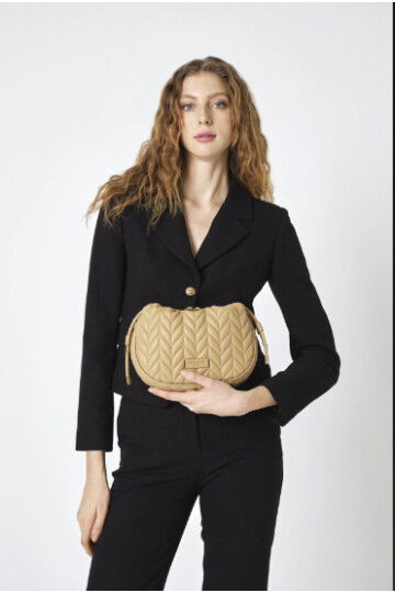 Beige Womens Shoulder Bag 05PC25Y10113-KLSA