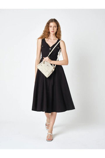 Beige Womens Shoulder Bag 05PC25Y10320-MN