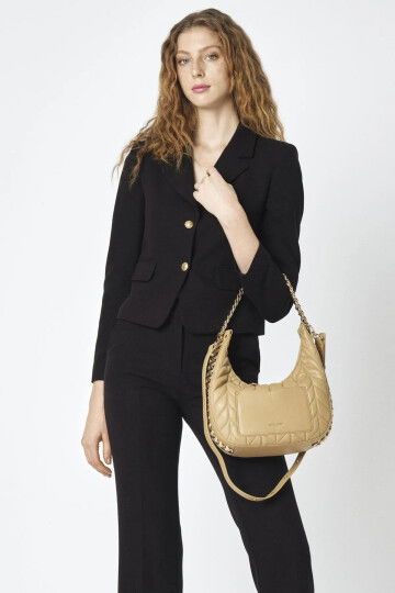 Beige Womens Shoulder Bag 05PC25Y10505-KLSA