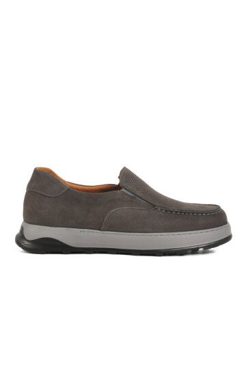 Smoked Nubuck Genuine Leather Mens Casual Shoes Premium 8210 M