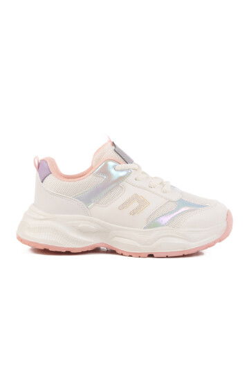 Silver Mesh Lightweight Breathable Girls Sneakers Birian F