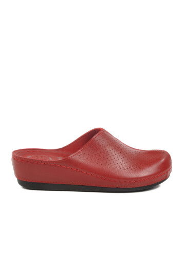 Red Anatomic Closed Toe Womens Slippers 15,050 Z