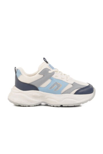 Navy Blue Mesh Lightweight Breathable Boys Sneakers Birian F