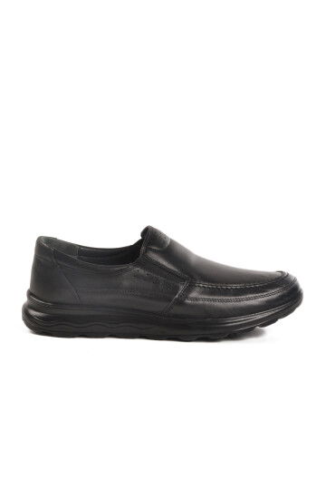 Black Genuine Leather Mens Casual Shoes A-261 M
