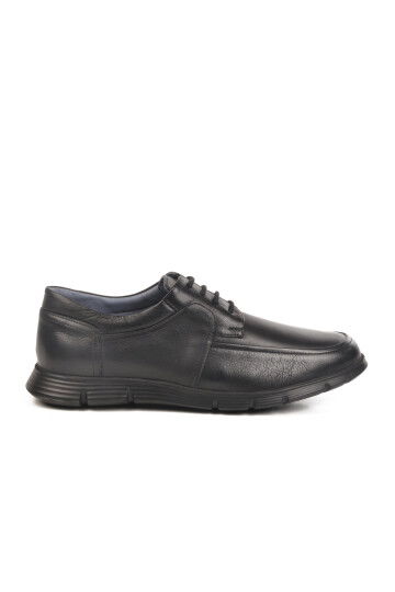 Black Genuine Leather Mens Casual Shoes 667 M