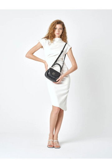 Black Womens Handbag and Shoulder Bag 05PC25Y10306-PMN