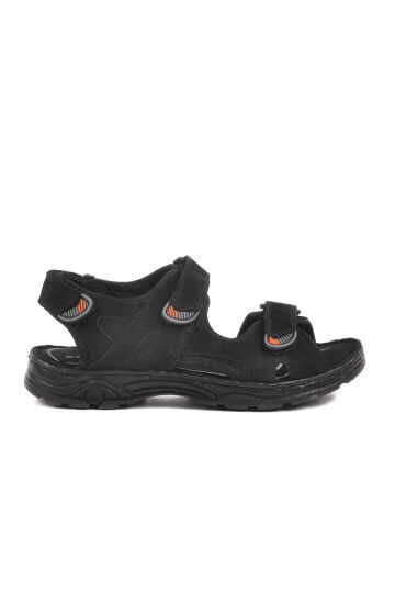 Black Boys Velcro Sports Sandals 1305 G