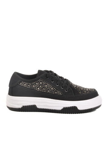 Black Stone Laced Womens Sneakers Lady 526 Z