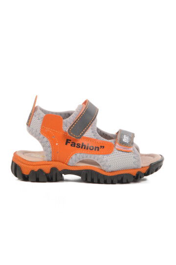 Black Velcro Orthopedic Boys Sports Sandals 25T102 B