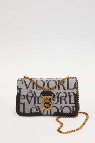 Black Chain Strap Shoulder Bag 930282
