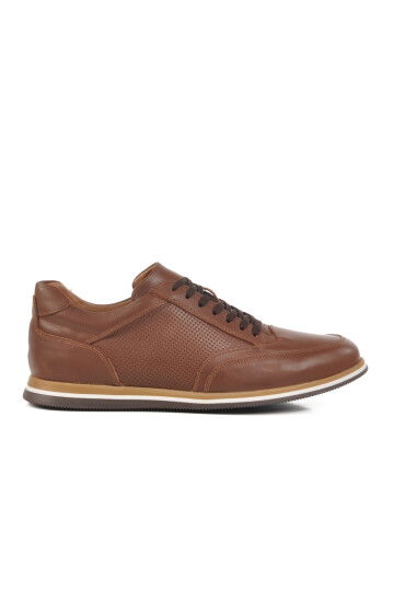 Tan Genuine Leather Mens Casual Shoes Mika M