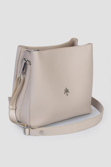 Bej Kadın El ve Omuz Cüzdan IM599