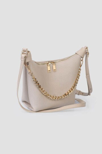 Beige Womens Shoulder Bag IM600
