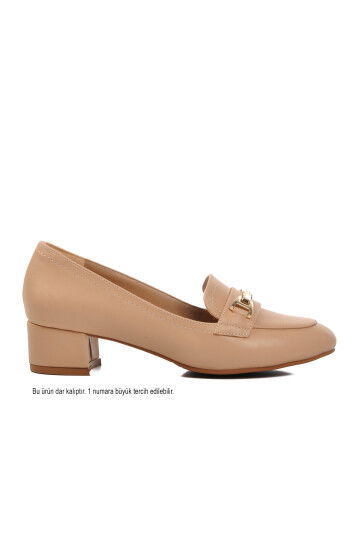 NARROW MOLD Beige Womens High Heel Shoes PC-54167 Z