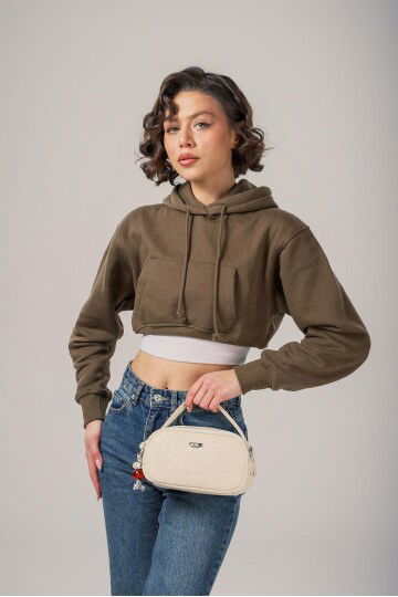 White Womens Hand and Shoulder Bag 17830