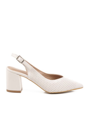 White Womens Evening Shoes PC-54727 Z