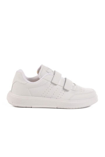 White Velcro Unisex Sneakers DRK158 G