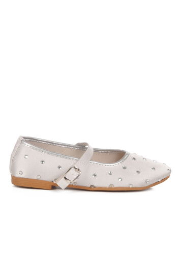 Silver Stone Textile Womens Ballerinas 116 Z
