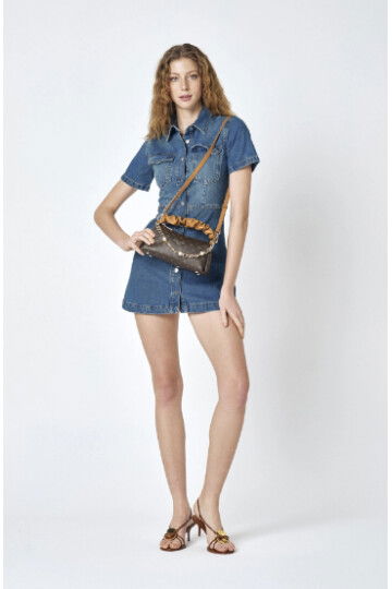 Brown Womens Shoulder Bag 05PC25Y10323-MN