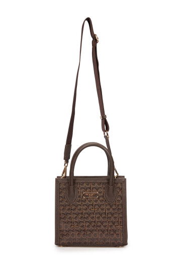 Brown Womens Shoulder Bag 05PC25Y10401-PMN