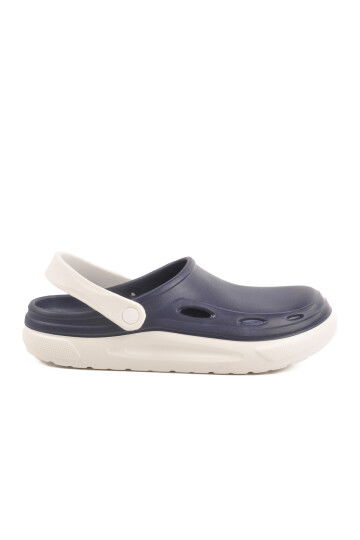Navy Blue Light Eva Mens Sabo Slippers Cat M