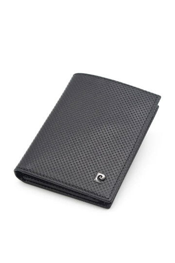 Black Genuine Leather Mens Wallet 2835