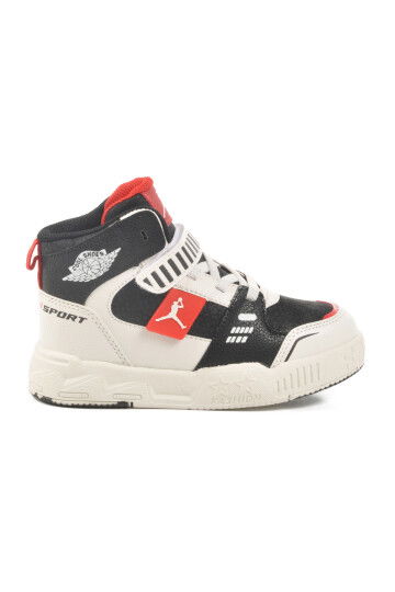 Black Red Velcro Ankle Boy Sneaker King Long P