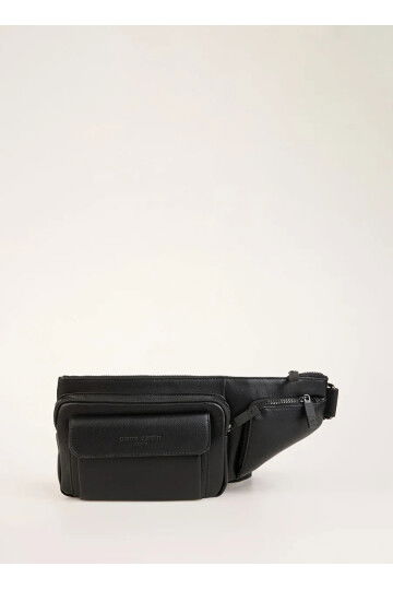 Black Mens Waist Bag 01PC00105