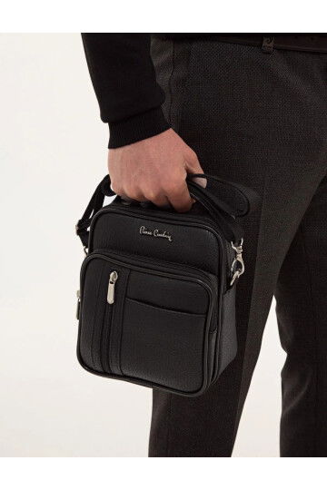 Black Mens Clutch Hand and Shoulder Bag 01PC001423