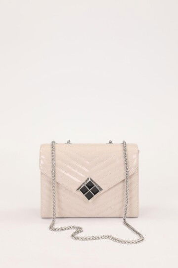 Mink Patent Leather Womens Shoulder Bag 930076