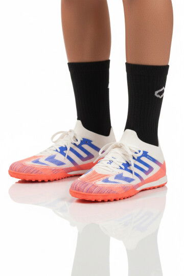 White Elastic Ankle Laced Unisex Turf Shoes GH-252-149 G