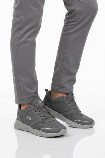 Füme Bağcıklı Hafif Esnek Cilt Erkek Spor Ayakkabı Epic M