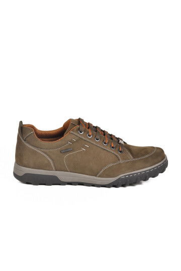 Khaki Genuine Leather Water Repellent Mens Outdoor Shoes 2518 M