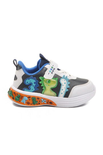 Navy Blue Velcro Light Flexible Baby Sneakers 2065 B