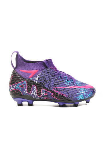Purple Fuchsia Socked Boys Football Cleats Air 600 F