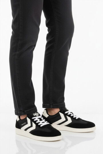 Siyah Kaymaz Süet Detaylı Esnek Hafif Unisex Sneaker 227912 VM78 CPH RS