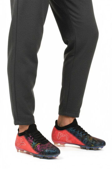 حذاء رياضي رجالي برباط وجورب أسود فوشيا MK-252-153 M