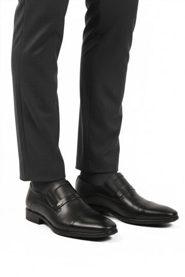 Black Genuine Leather Non-Slip Sole Mens Classic Shoes 976 M