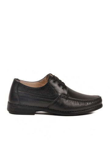 Black Genuine Leather Mens Casual Shoes Sensitive 3606 M